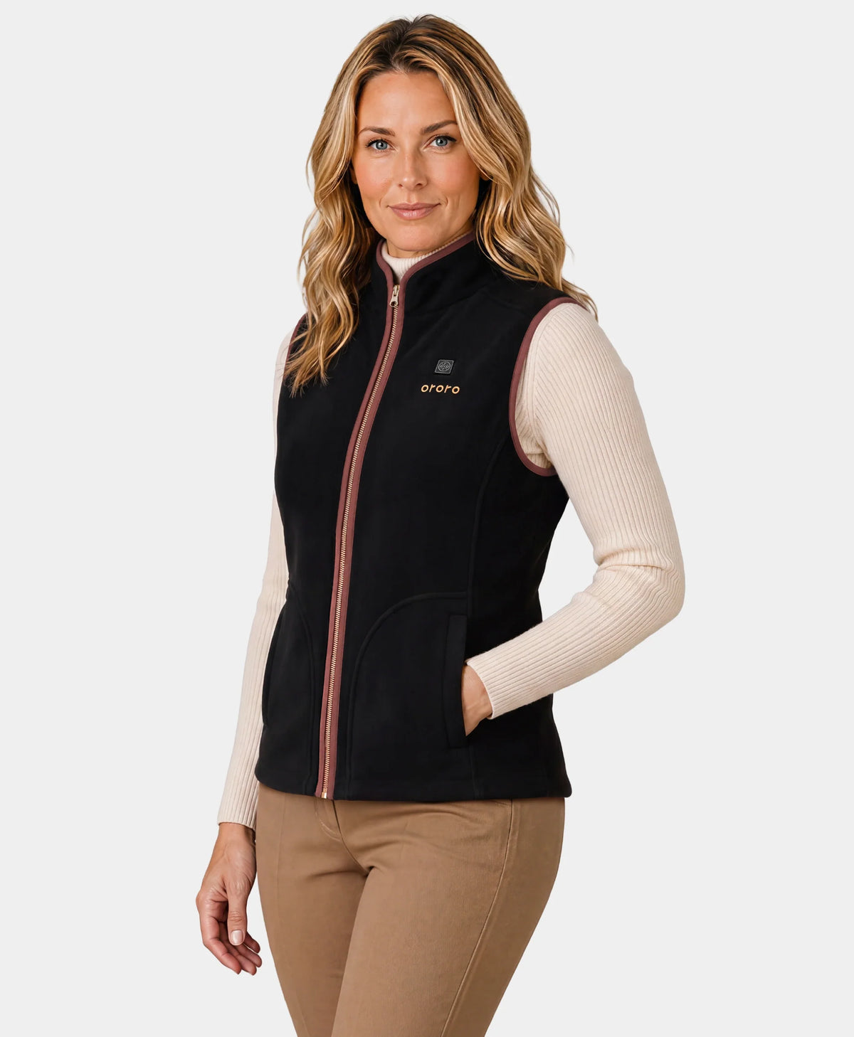 Ascot Women's 4-Zone Heated Wool Vest (Apparel only), Thumbnail 3