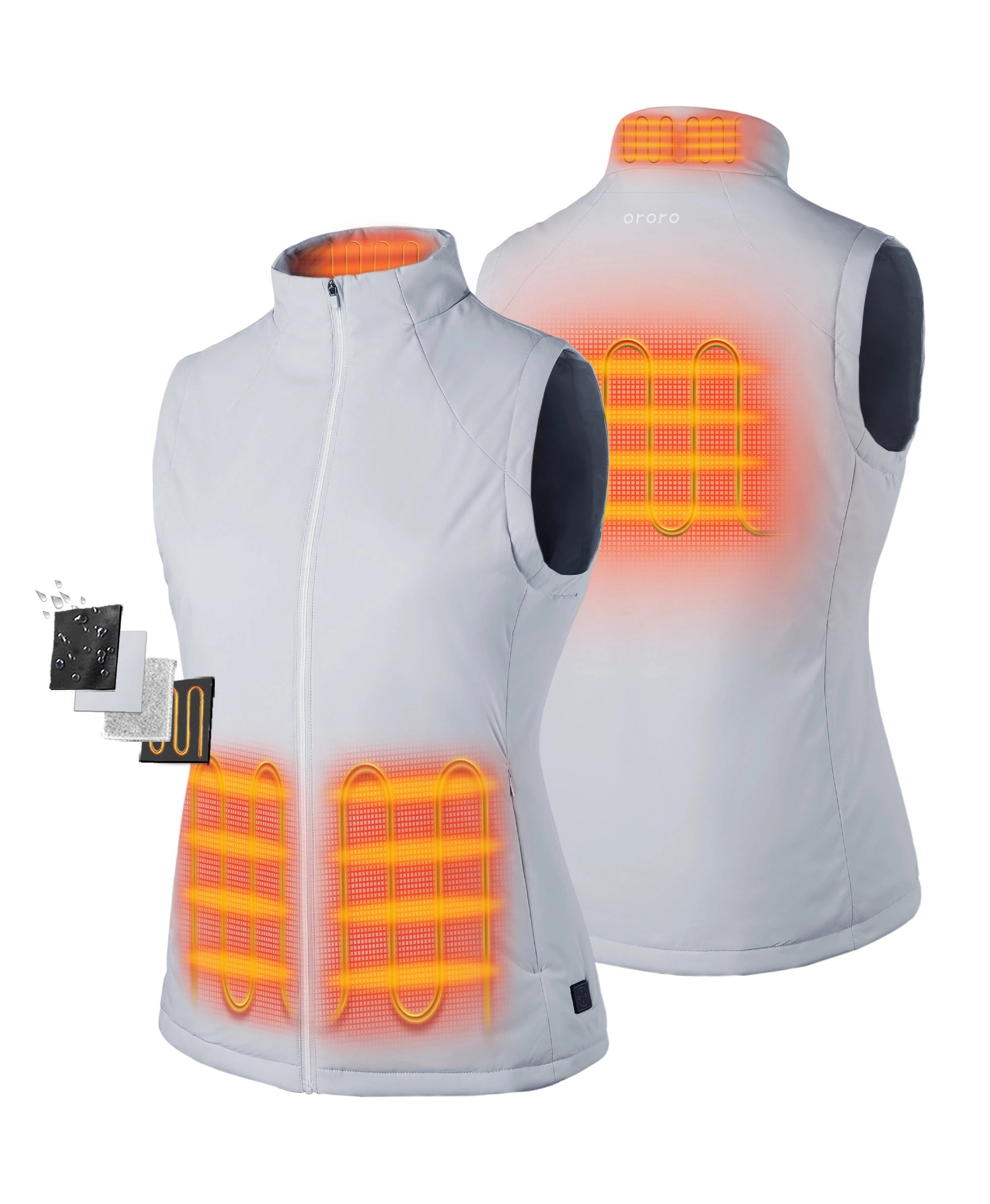 (Open-box) Women's 4-Zone Heated Golf Vest (Battery Set Not Included), Thumbnail 8