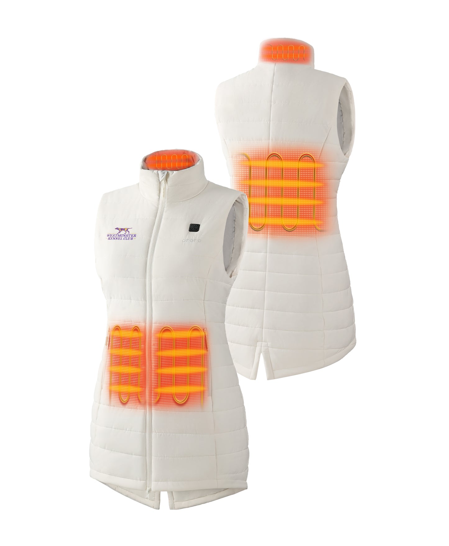 Tribeca Women's Heated Long Puffer Vest - Westminster Kennel Club® Edition
