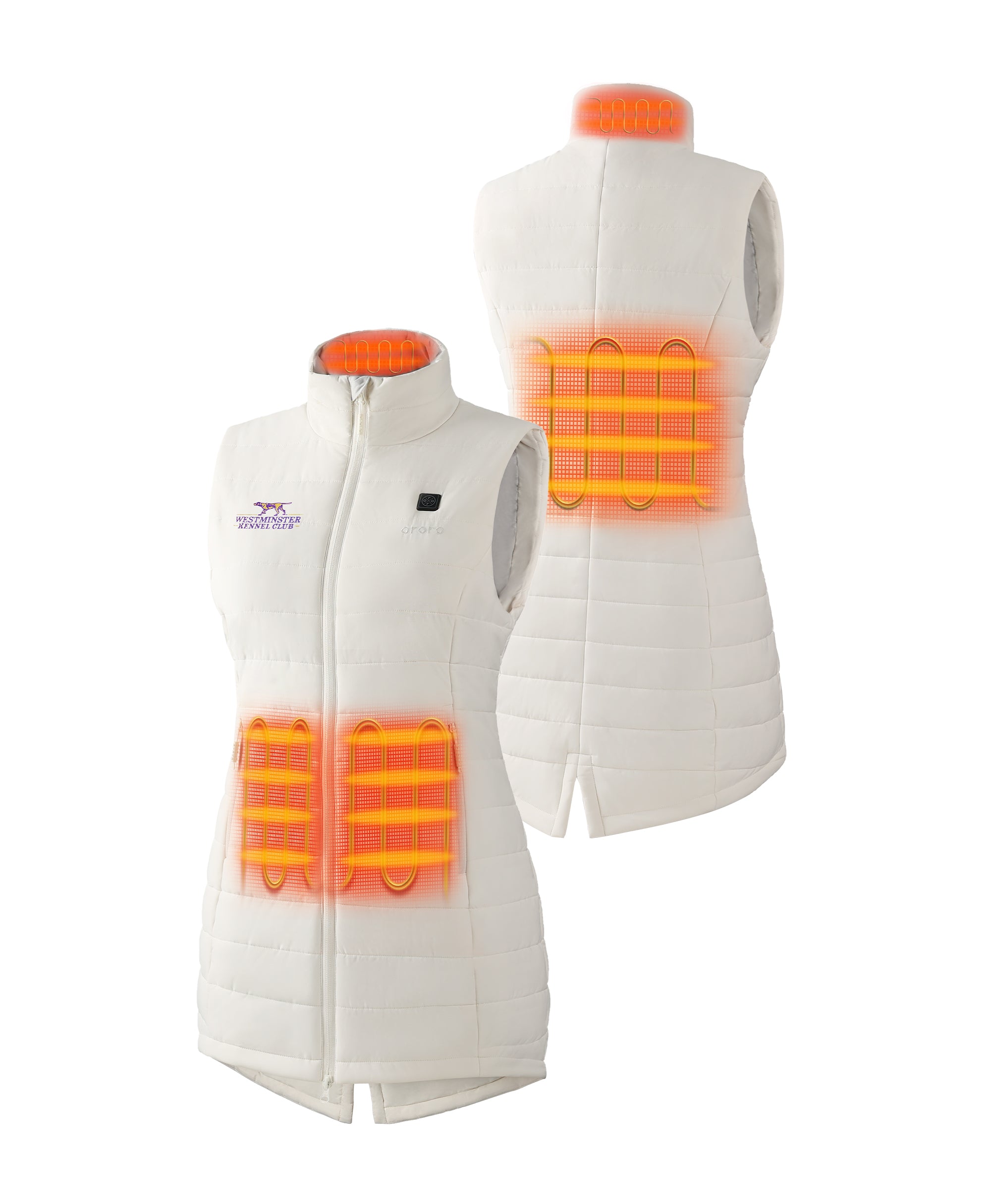 Tribeca Women's Heated Long Puffer Vest - Westminster Kennel Club® Edition, Thumbnail 11