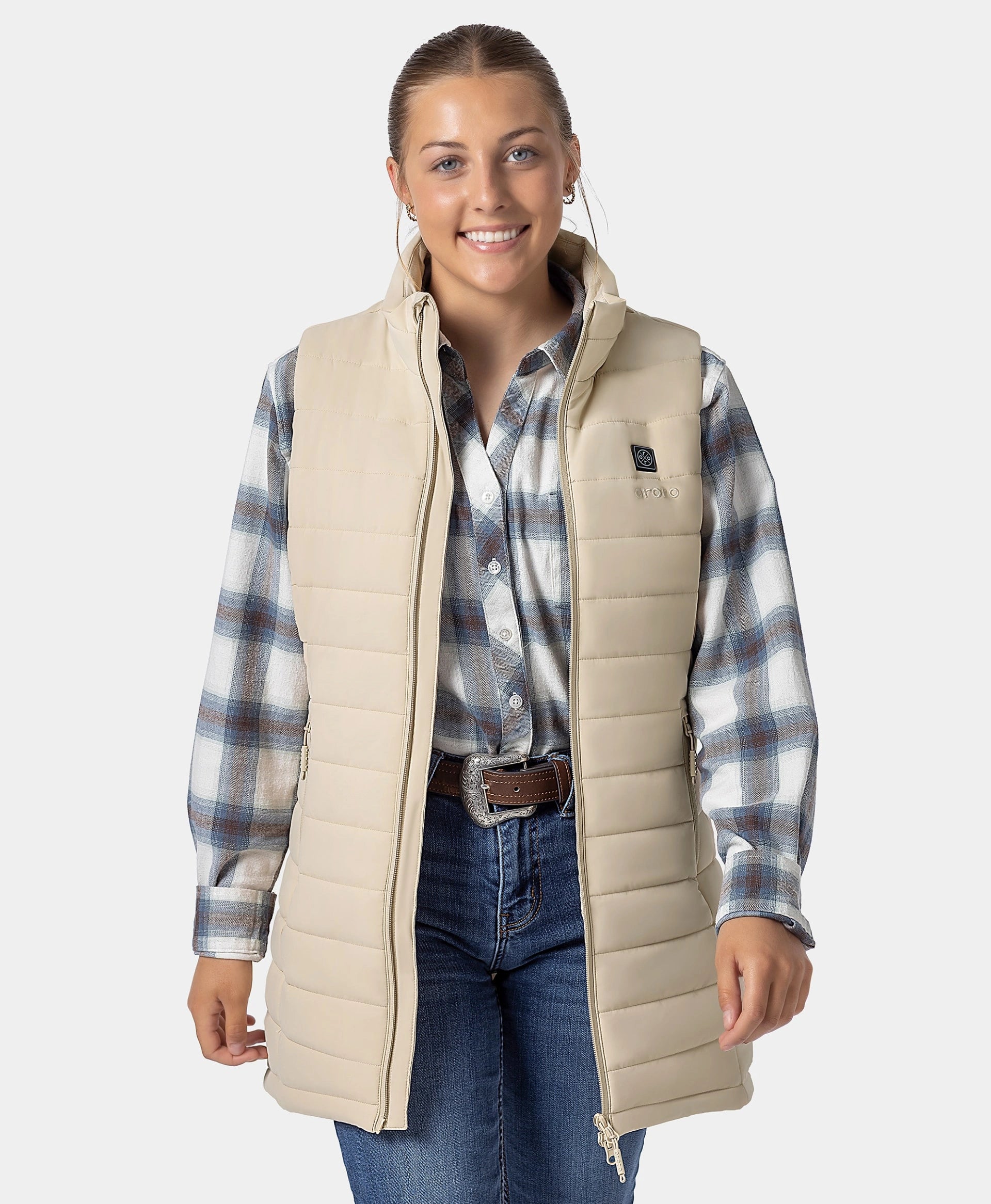 Tribeca Women's Heated Long Puffer Vest