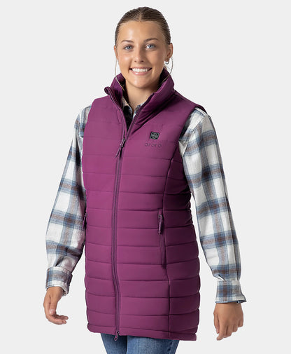 Tribeca Women's Heated Long Puffer Vest