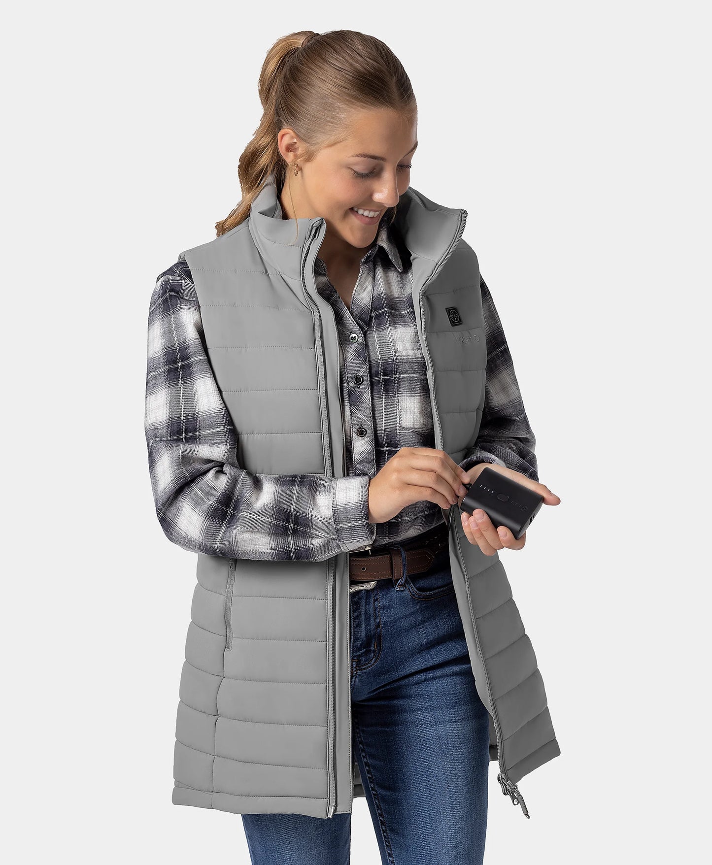 Tribeca Women's Heated Long Puffer Vest