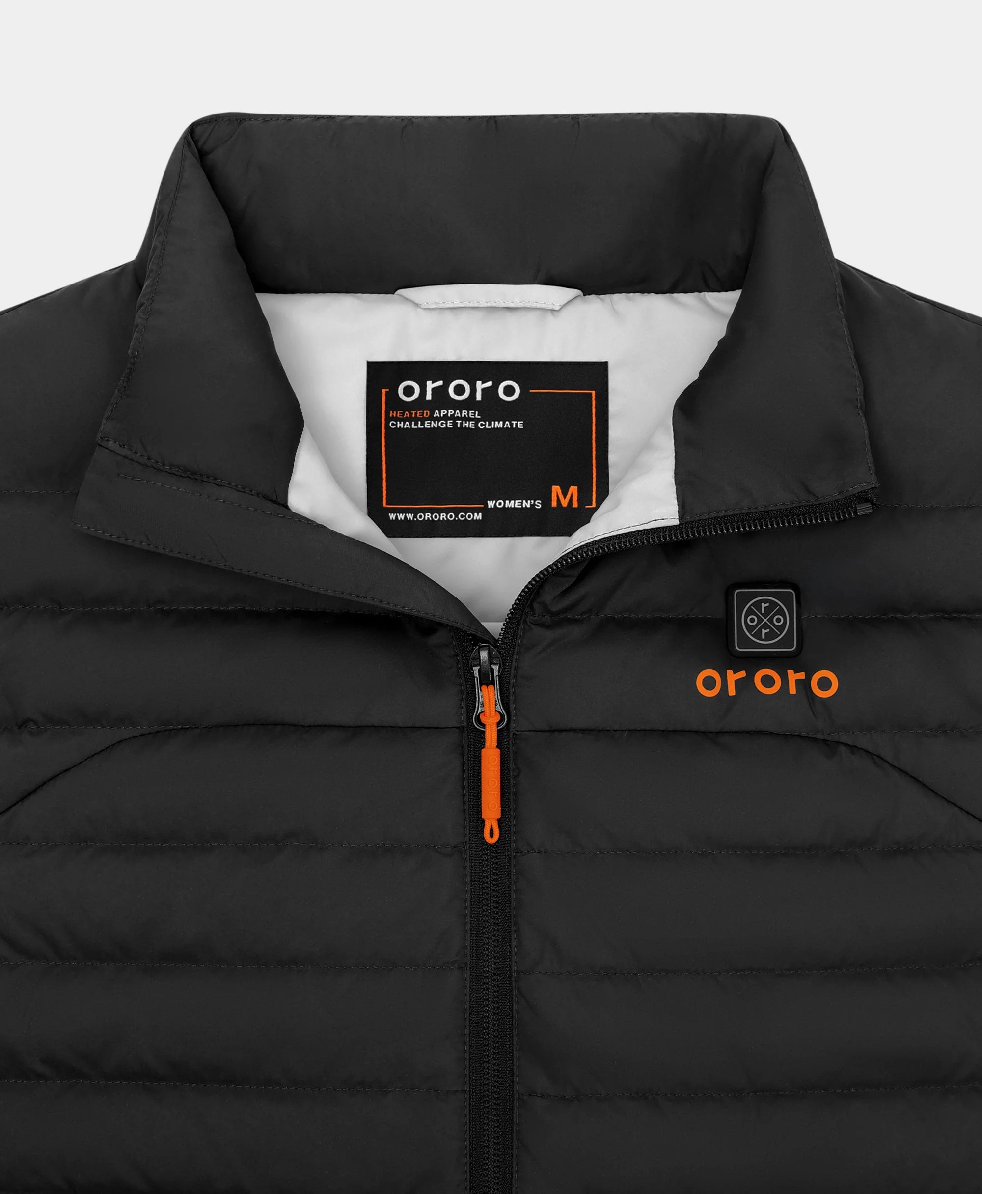 Women's 5-Zone Heated Long Down Vest-black