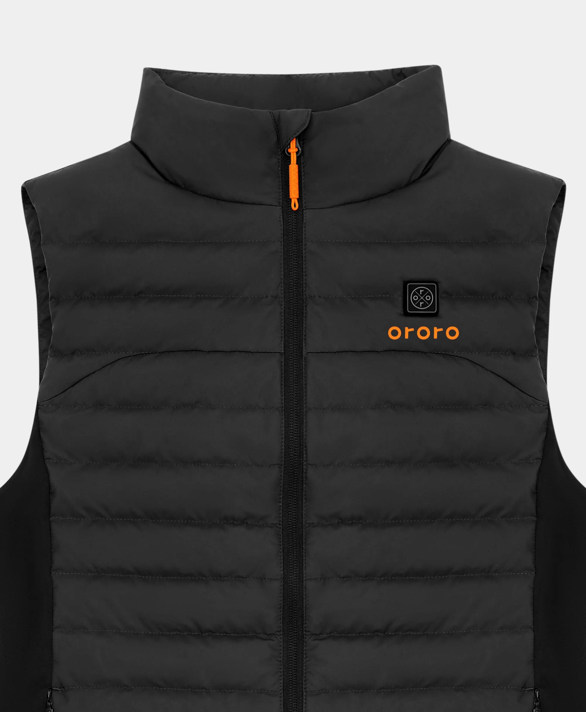 Women's 5-Zone Heated Long Down Vest-black