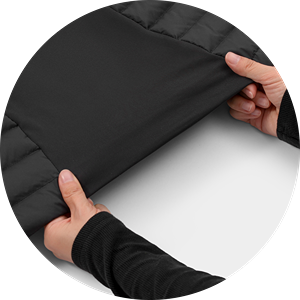 Stretch side panels for mobility