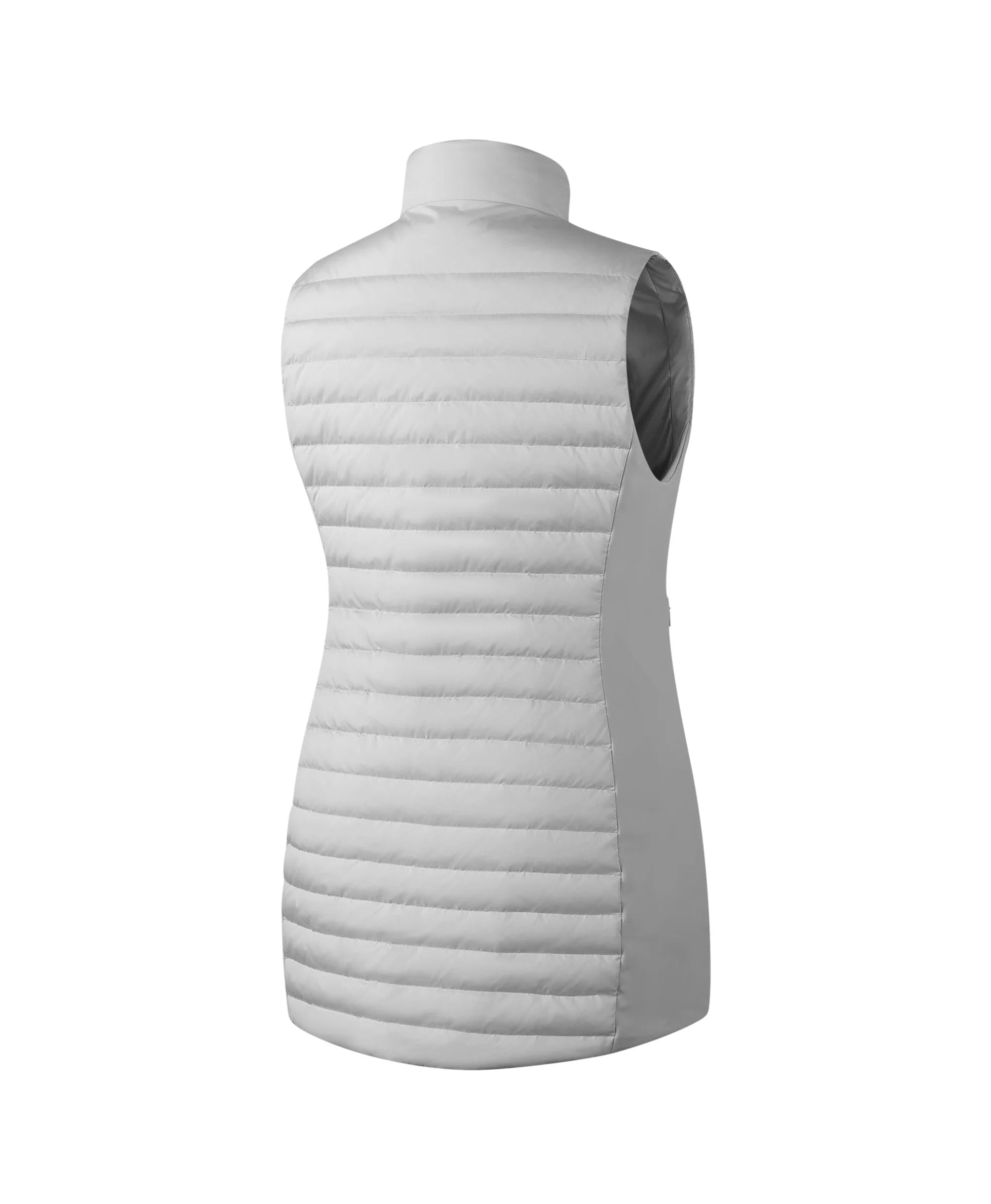 Women's 5-Zone Heated Long Down Vest- gray
