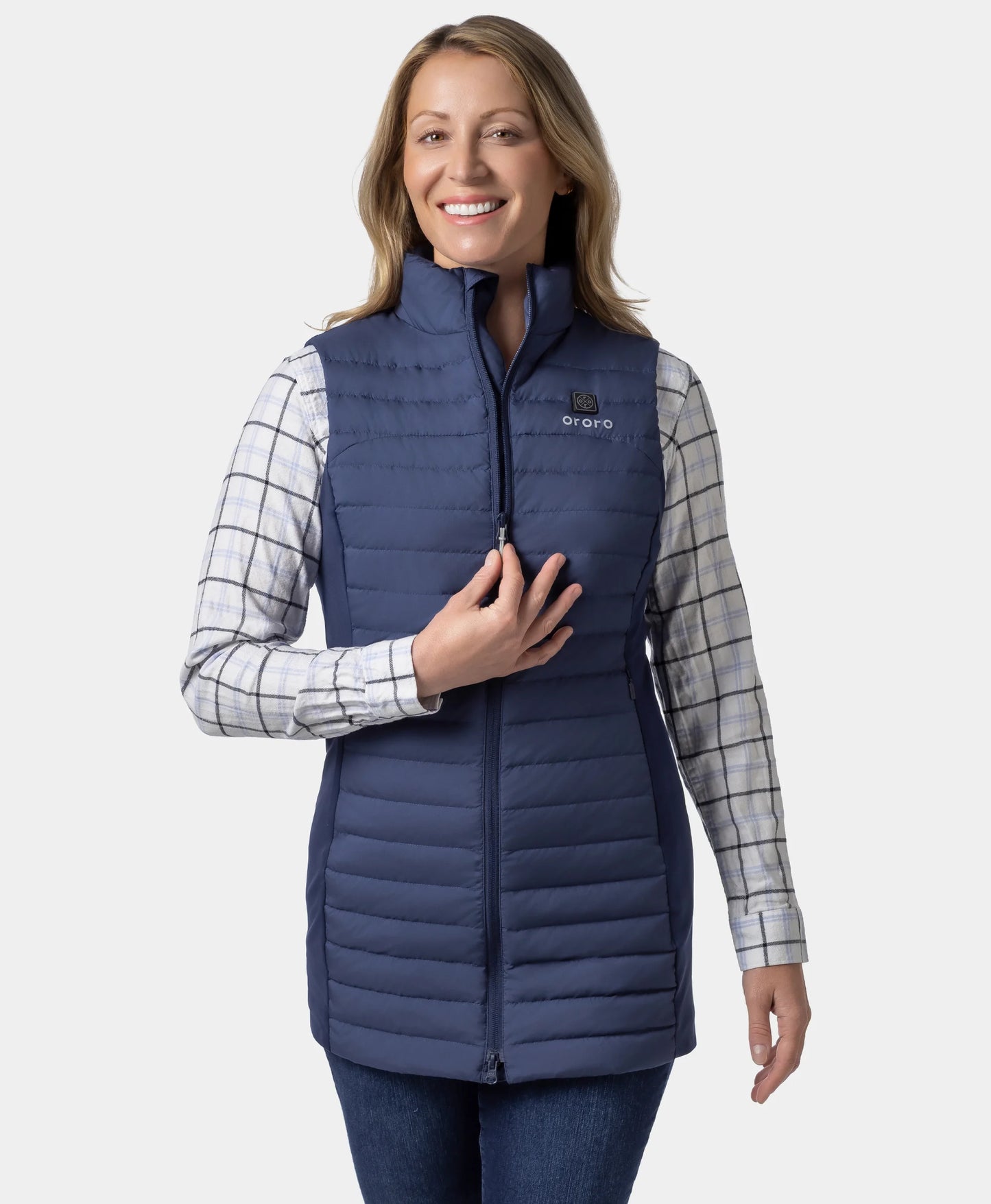 Cloudmere Women's 5-Zone Heated Long Down Vest