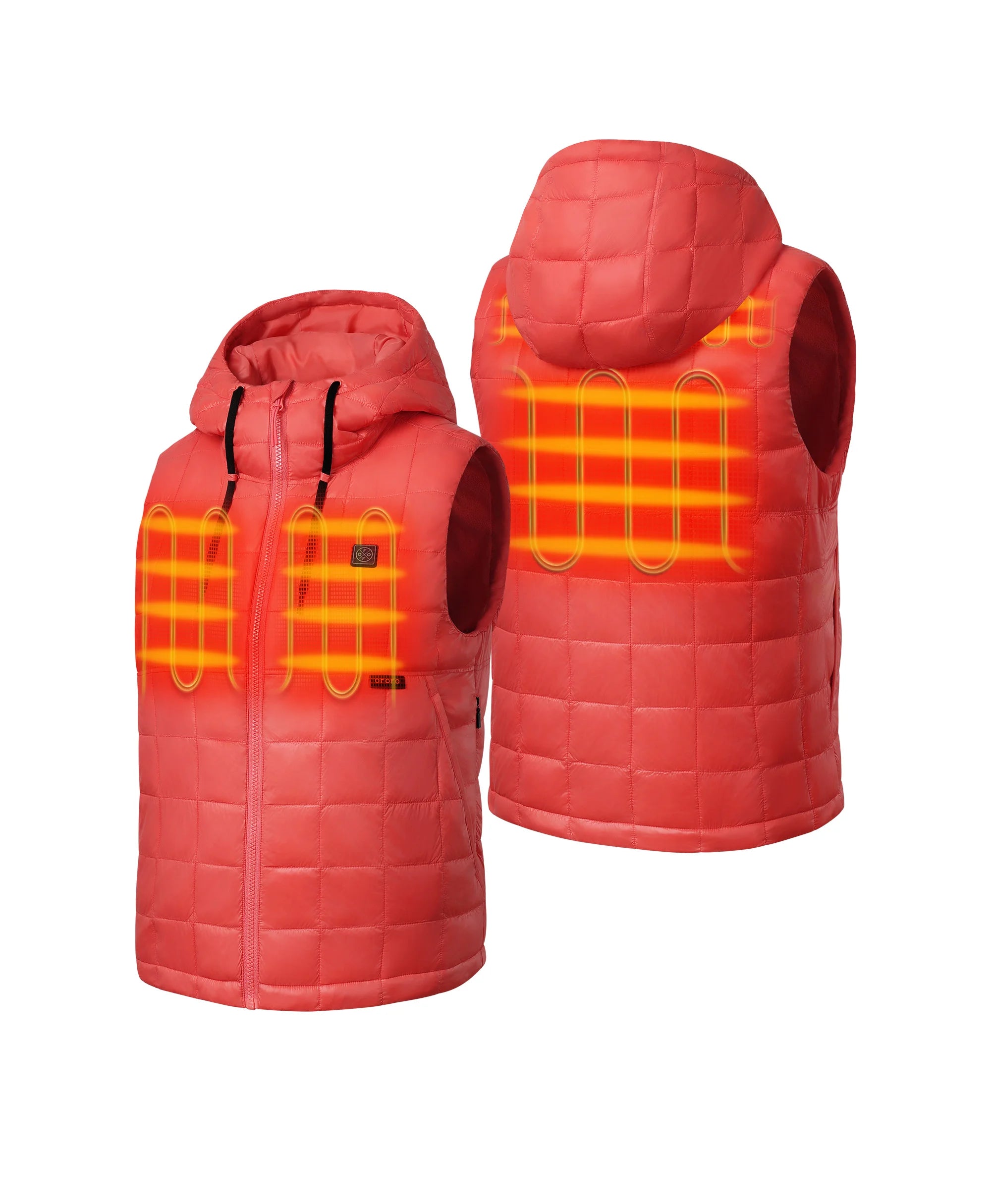 4 Heating Zones (left and right chest, collar, and mid-back)
