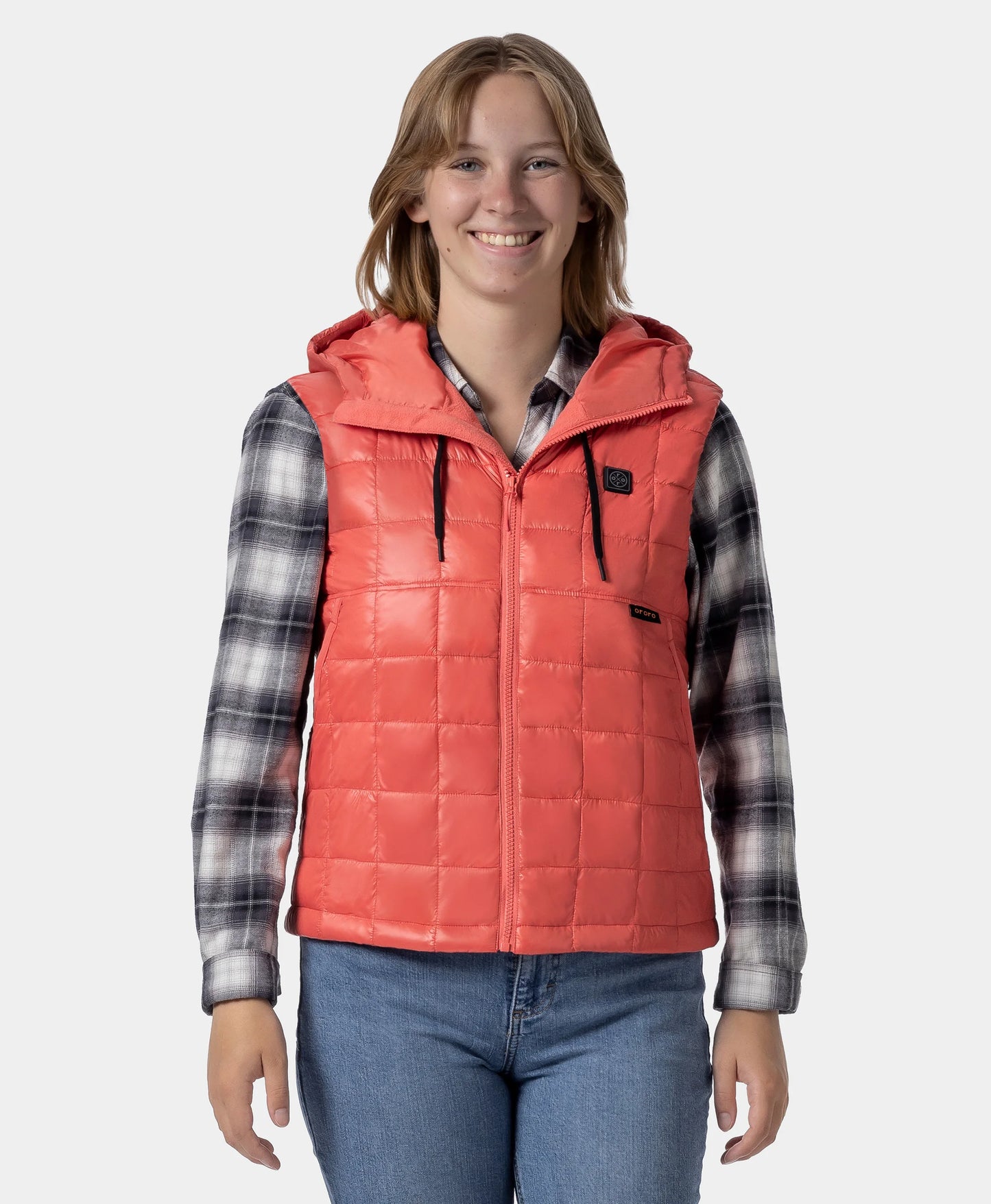 PuffLyte Women's Junior 4-Zone Hooded Heated Vest