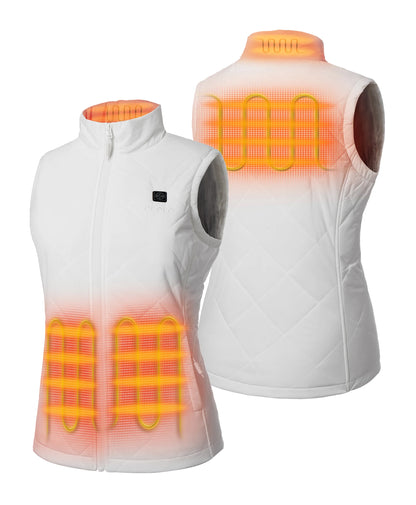 4 heating zones target the pockets, mid-back, and collar
