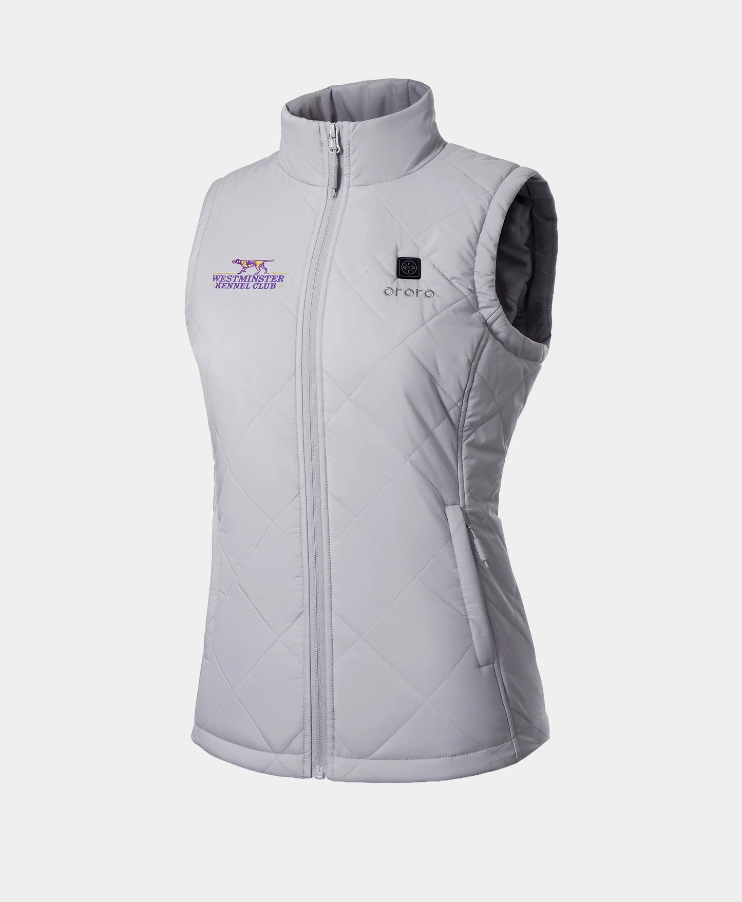 Women's Heated Quilted Vest (Gray) - Westminster Kennel Club® Edition