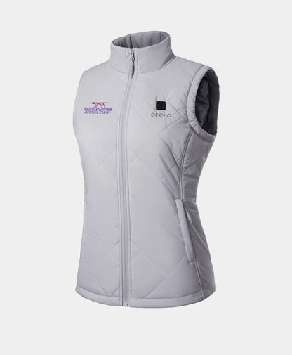 Women's Heated Quilted Vest (Gray) - Westminster Kennel Club® Edition