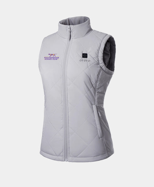 Women's Heated Quilted Vest (Gray) - Westminster Kennel Club® Edition ,view 1