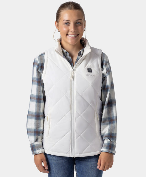 Women’s Junior 4-Zone Heated Quilted Vest ,view 2