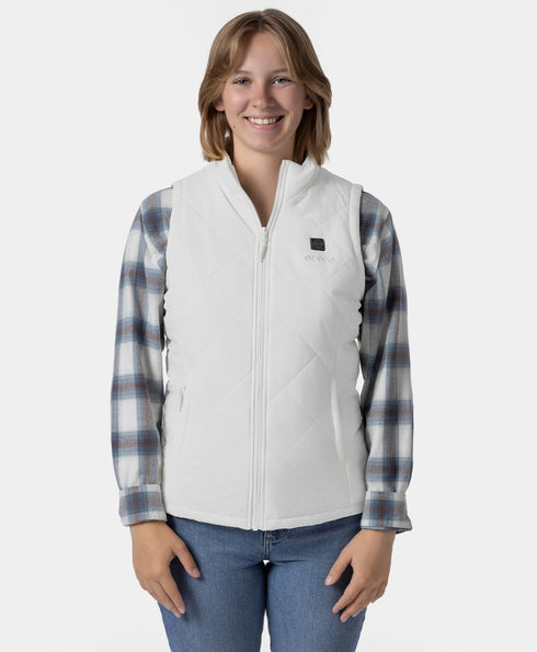 Women’s Junior 4-Zone Heated Quilted Vest ,view 1