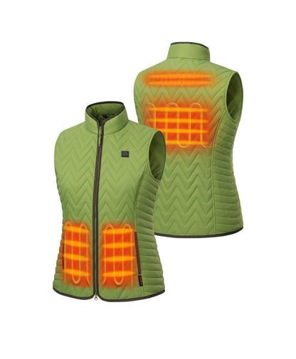 4 Heating Zones: back shoulders (under the collar), back, and two front side pockets