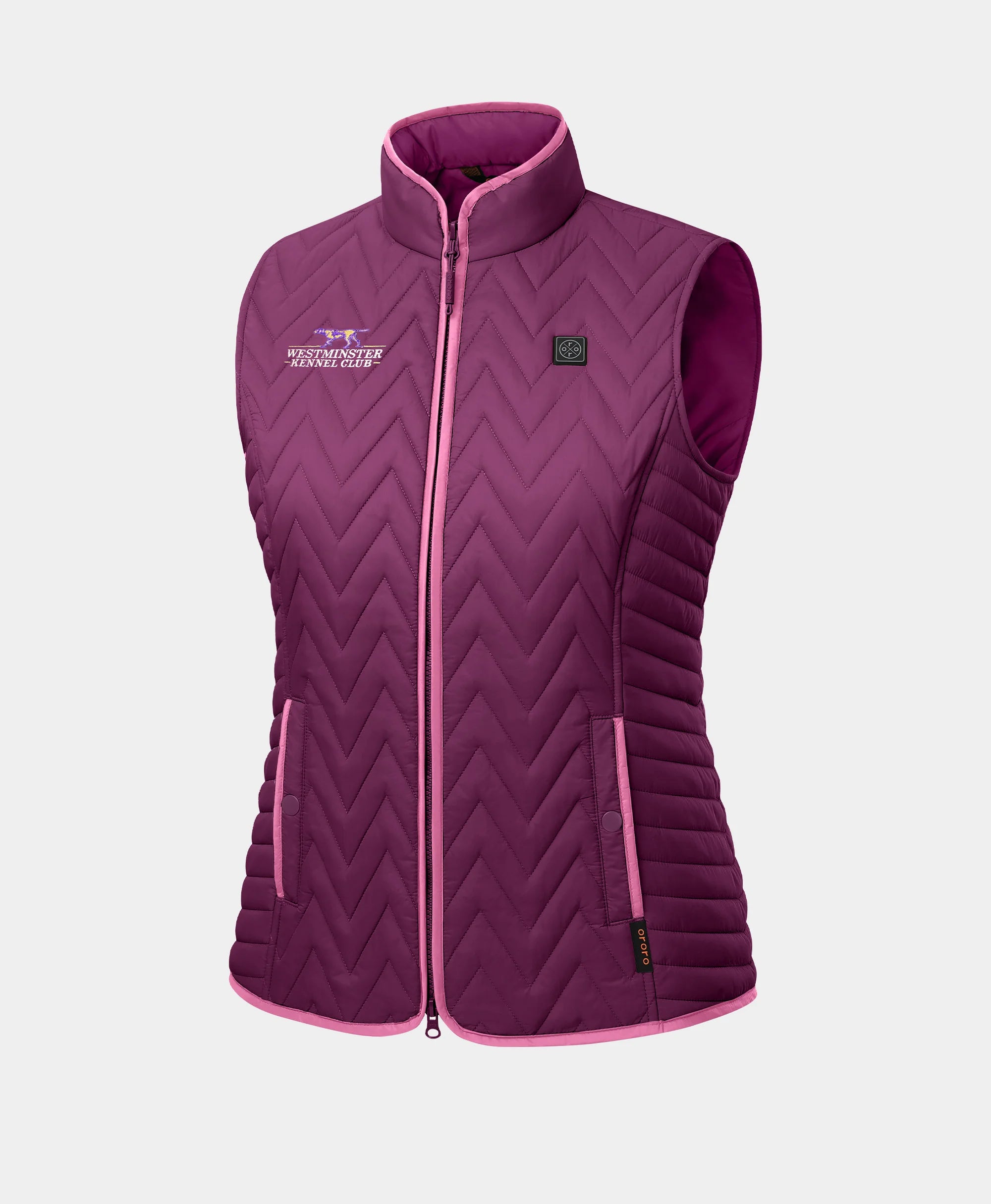 Women's Heated Chevron Quilted Vest (Purple) - Westminster Kennel Club® Edition, Thumbnail 1