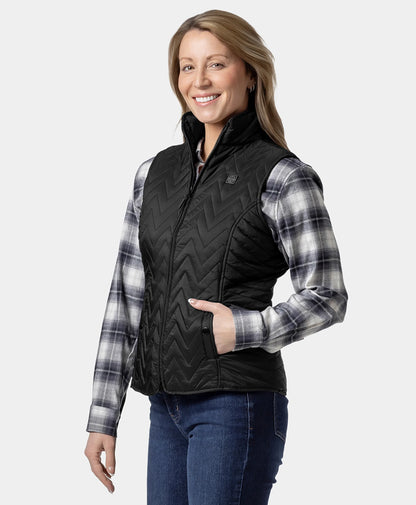 Women's Heated Chevron Quilted Vest
