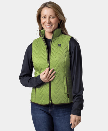 Women's Heated Chevron Quilted Vest