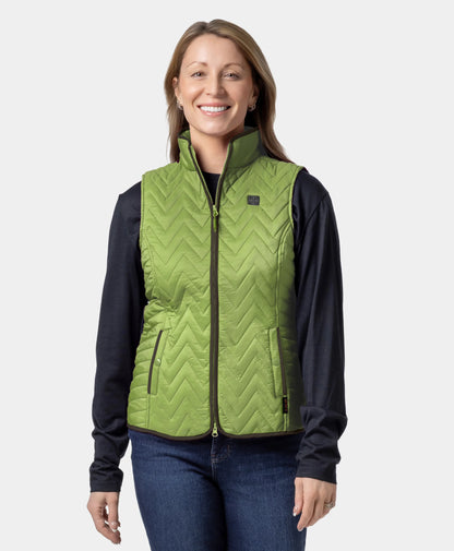Women's Heated Chevron Quilted Vest