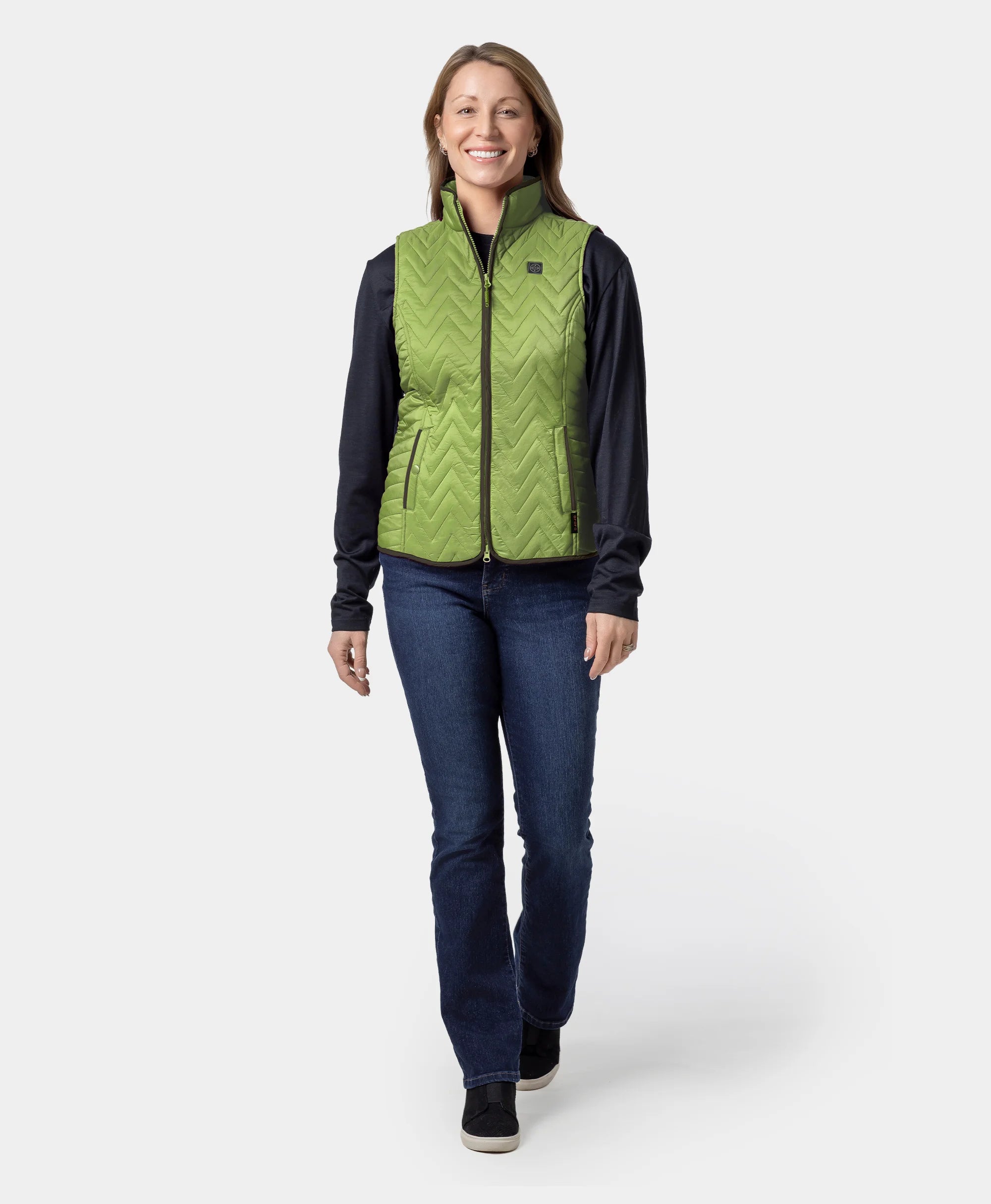 Women's Heated Chevron Quilted Vest