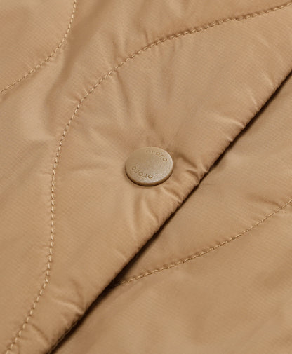 Women's 4-Zone Lightweight Heated Quilted Liner Vest- khaki detail