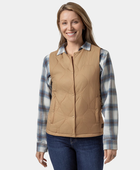 Celeste Women's 4-Zone Lightweight Heated Quilted Liner Vest ,view 1
