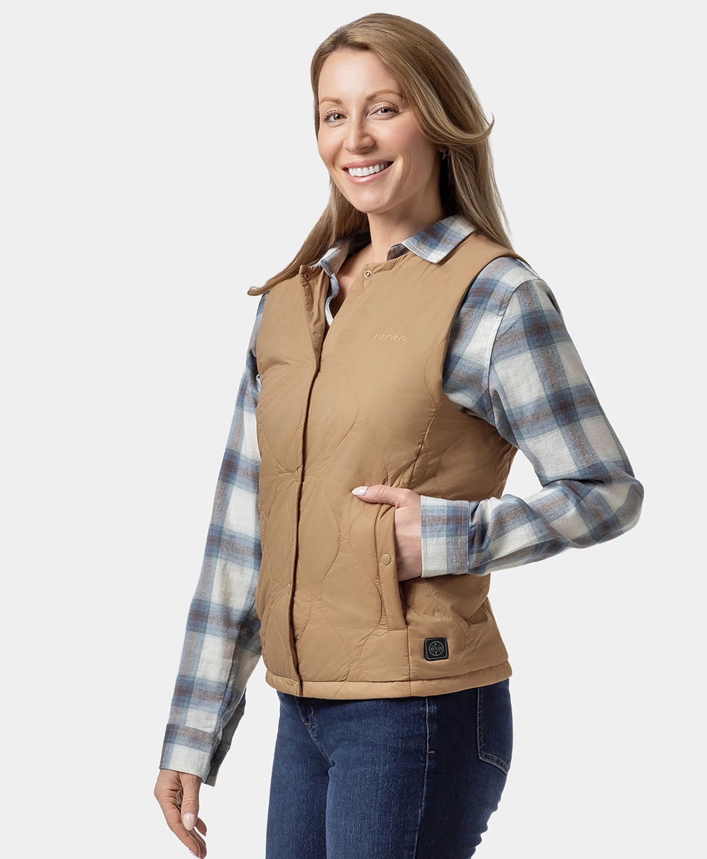 Celeste Women's 4-Zone Lightweight Heated Quilted Liner Vest