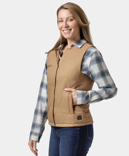 Celeste Women's 4-Zone Lightweight Heated Quilted Liner Vest
