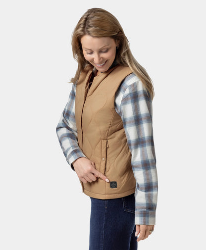 Celeste Women's 4-Zone Lightweight Heated Quilted Liner Vest