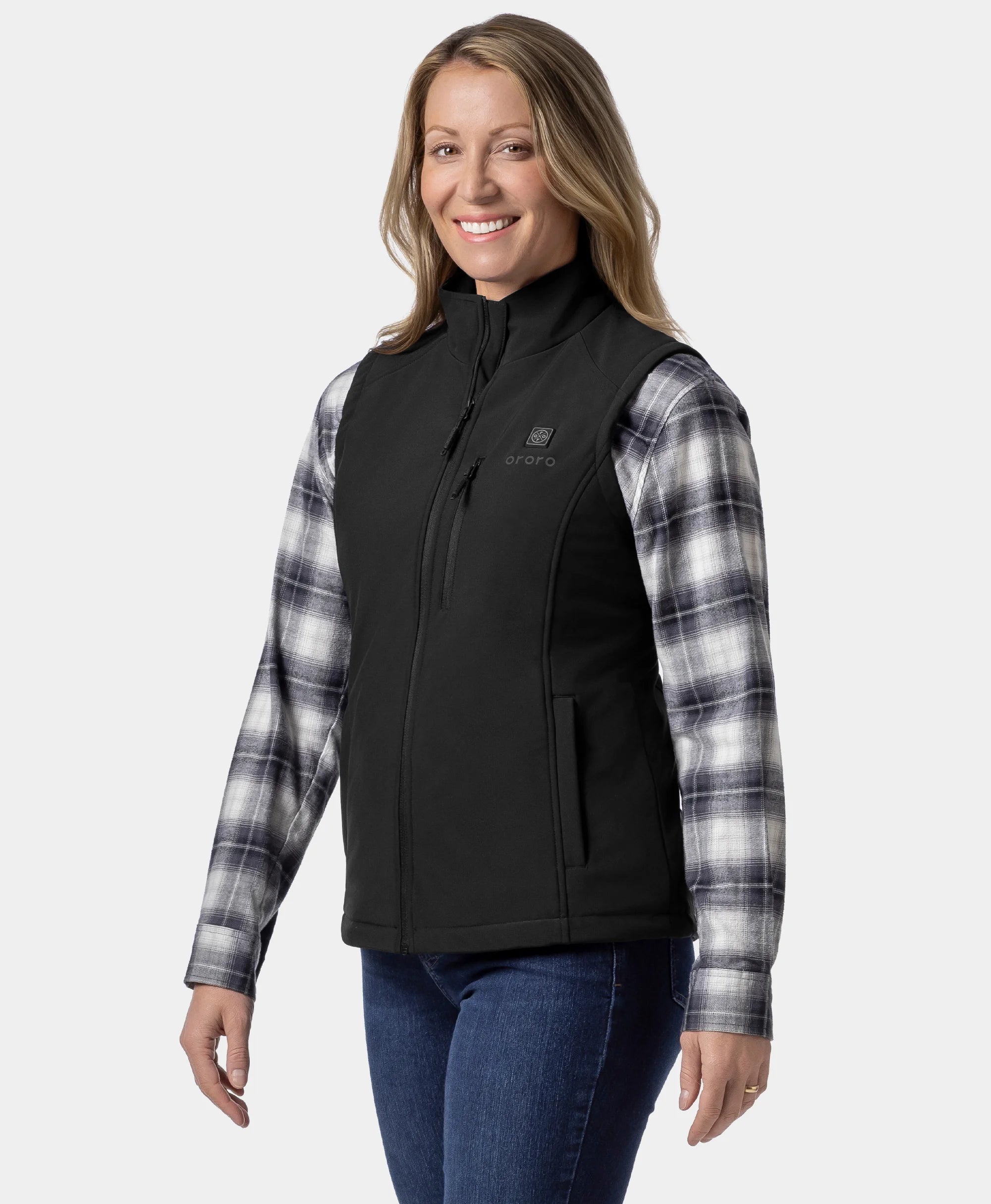 Women's Heated Softshell Vest - Lower Back Heating (Apparel Only), Thumbnail 8