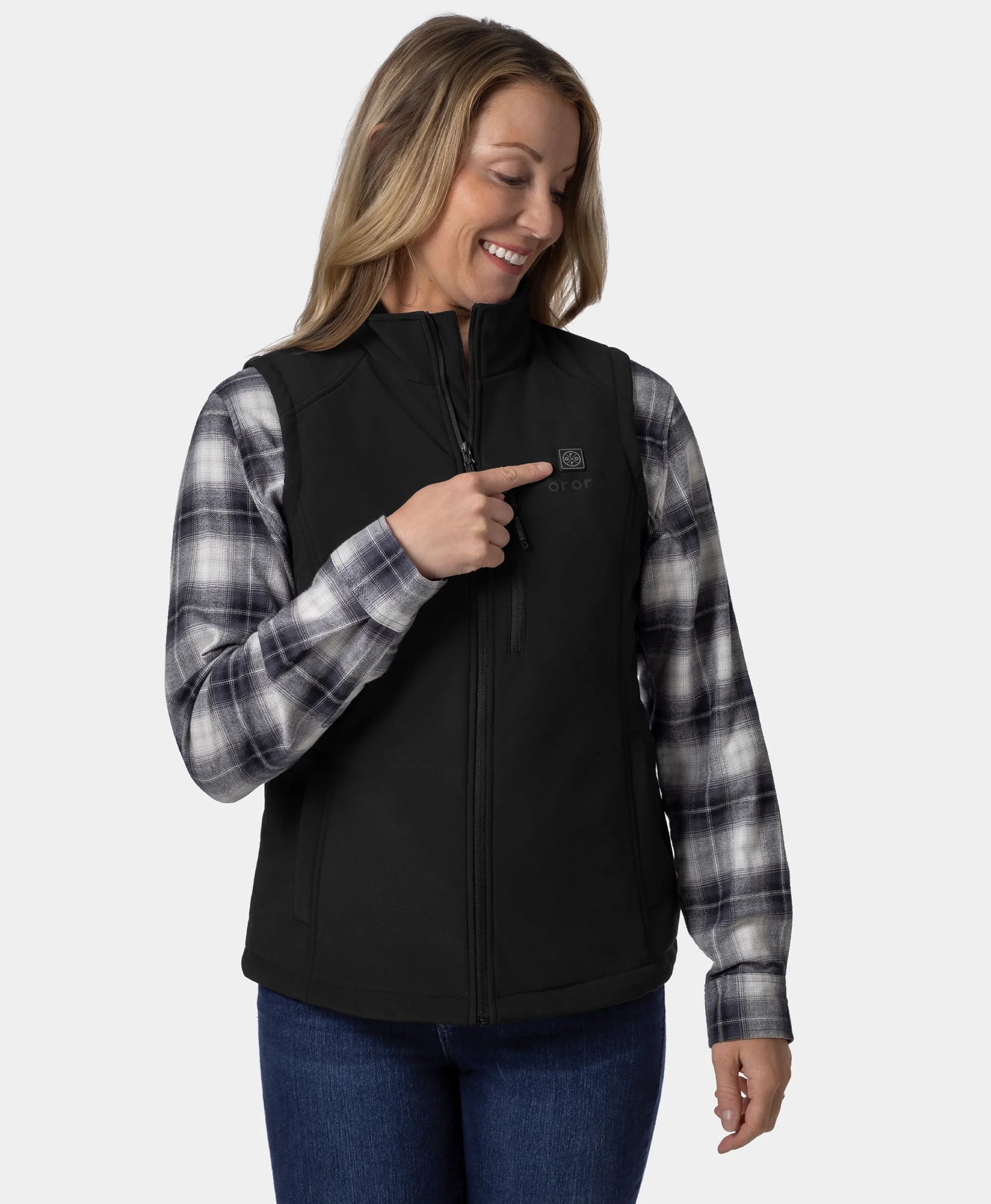 Women's Heated Softshell Vest - Lower Back Heating (Apparel Only)