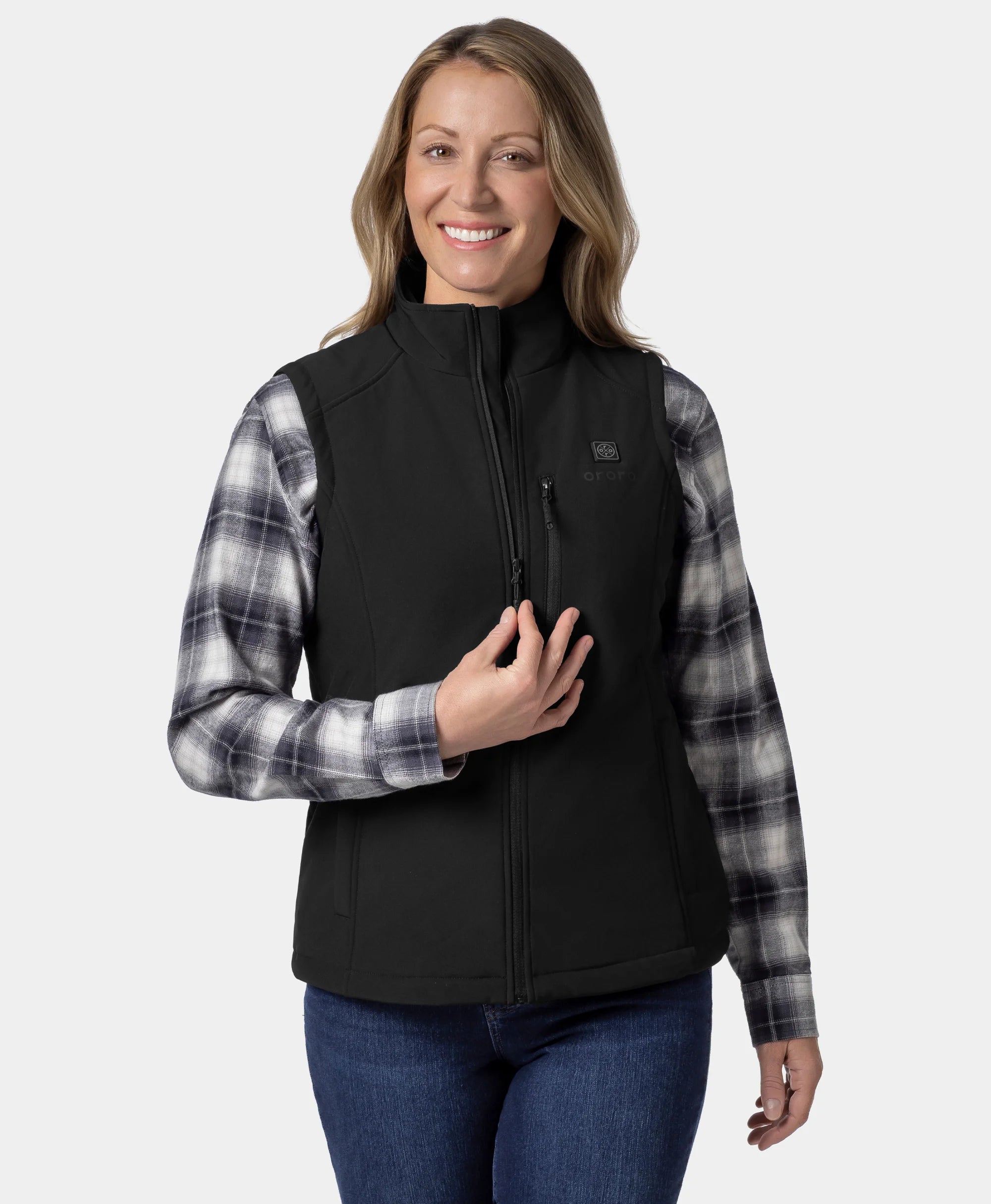 Women's Heated Softshell Vest - Lower Back Heating (Apparel Only), Thumbnail 6