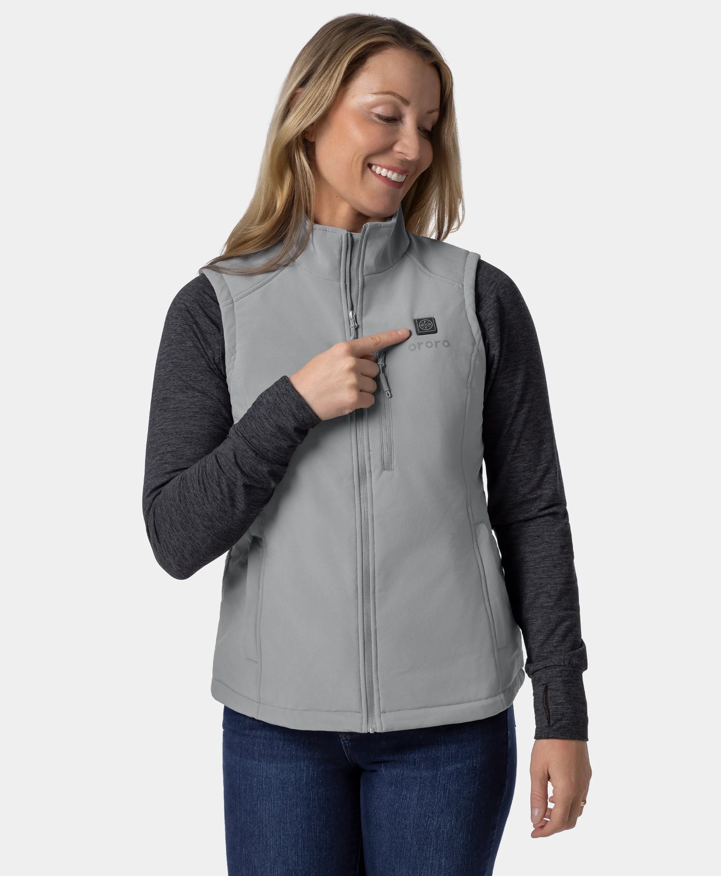 Women's Heated Softshell Vest - Lower Back Heating (Apparel Only)