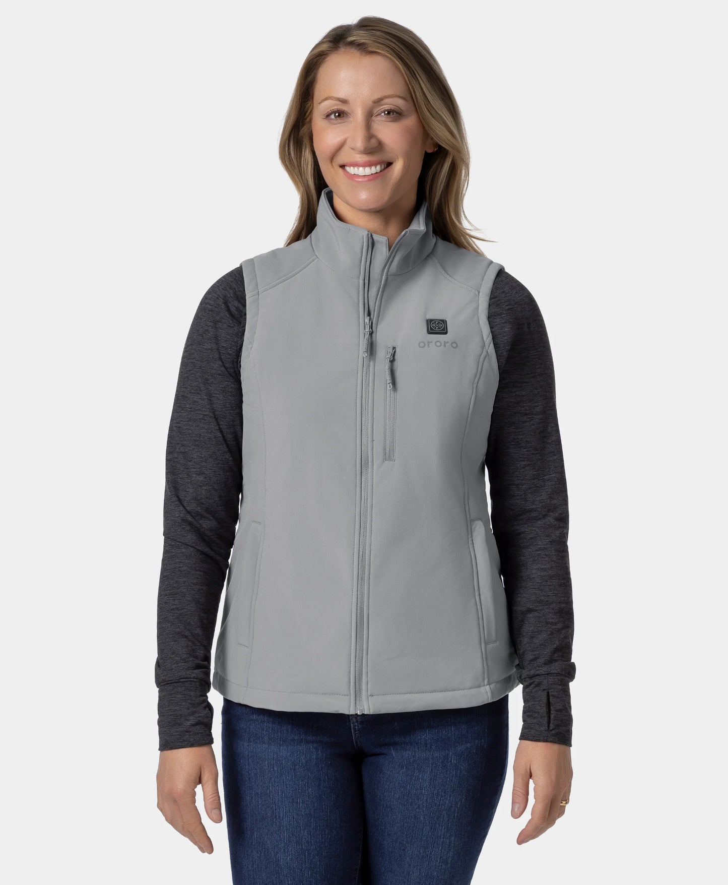 Women's Heated Softshell Vest - Lower Back Heating