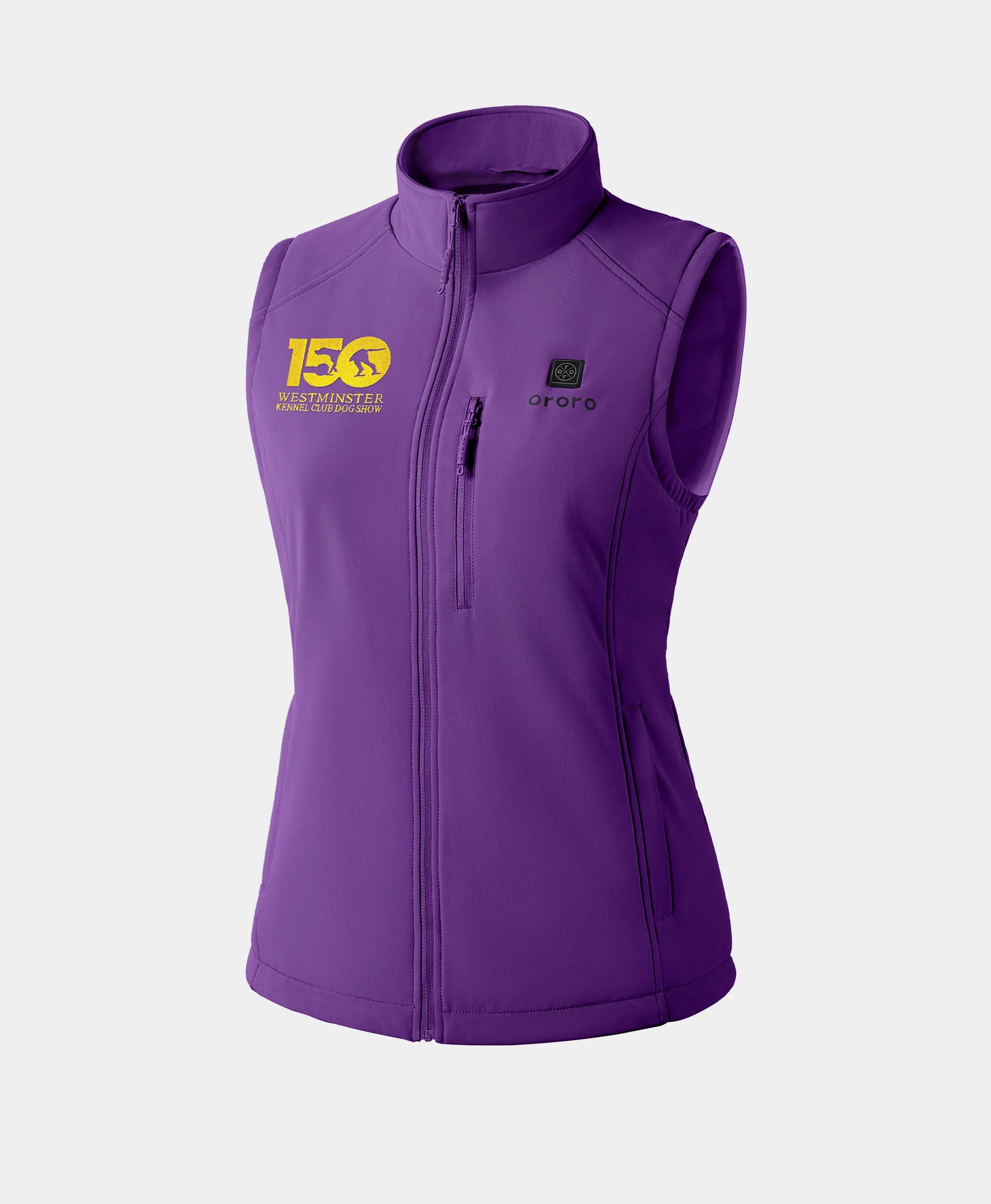 Women's 4-Zone Heated Softshell Vest (Purple) - WKC 150th Anniversary Edition