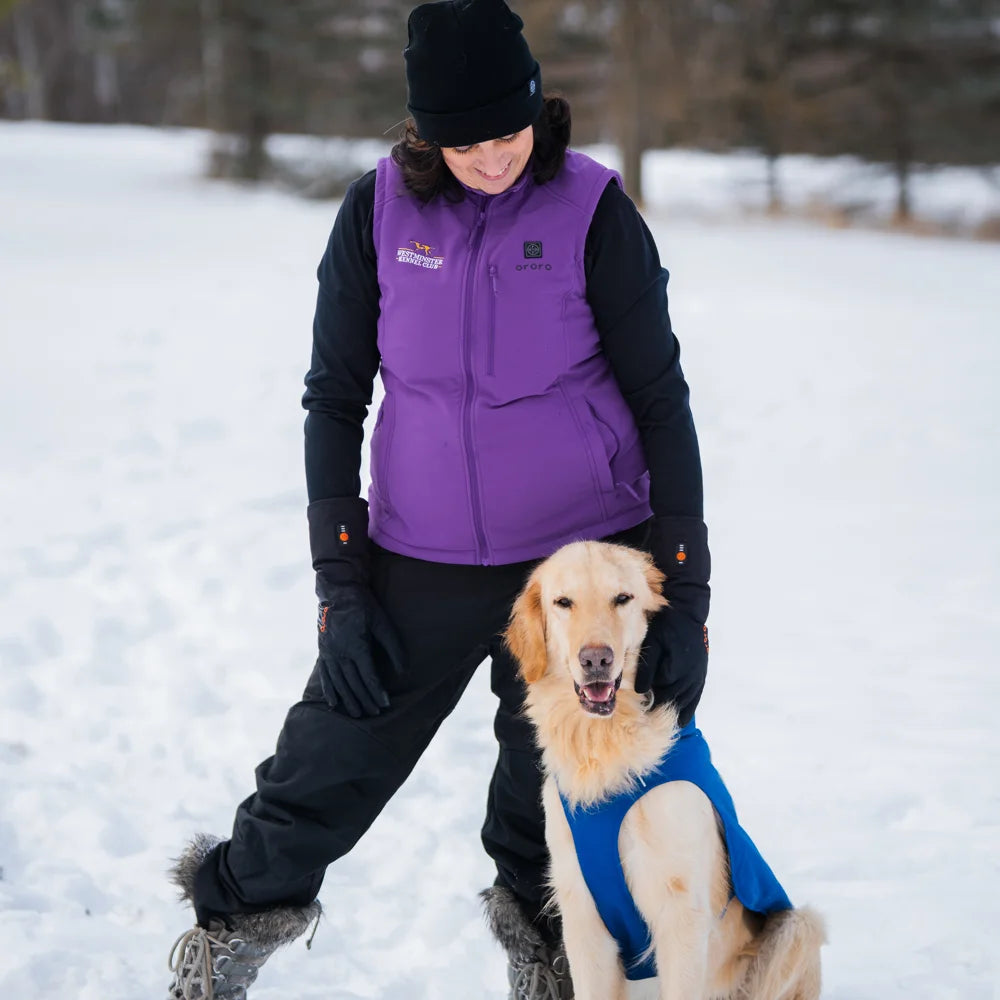 Women's 4-Zone Heated Softshell Vest (Purple) - Westminster Kennel Club® Edition