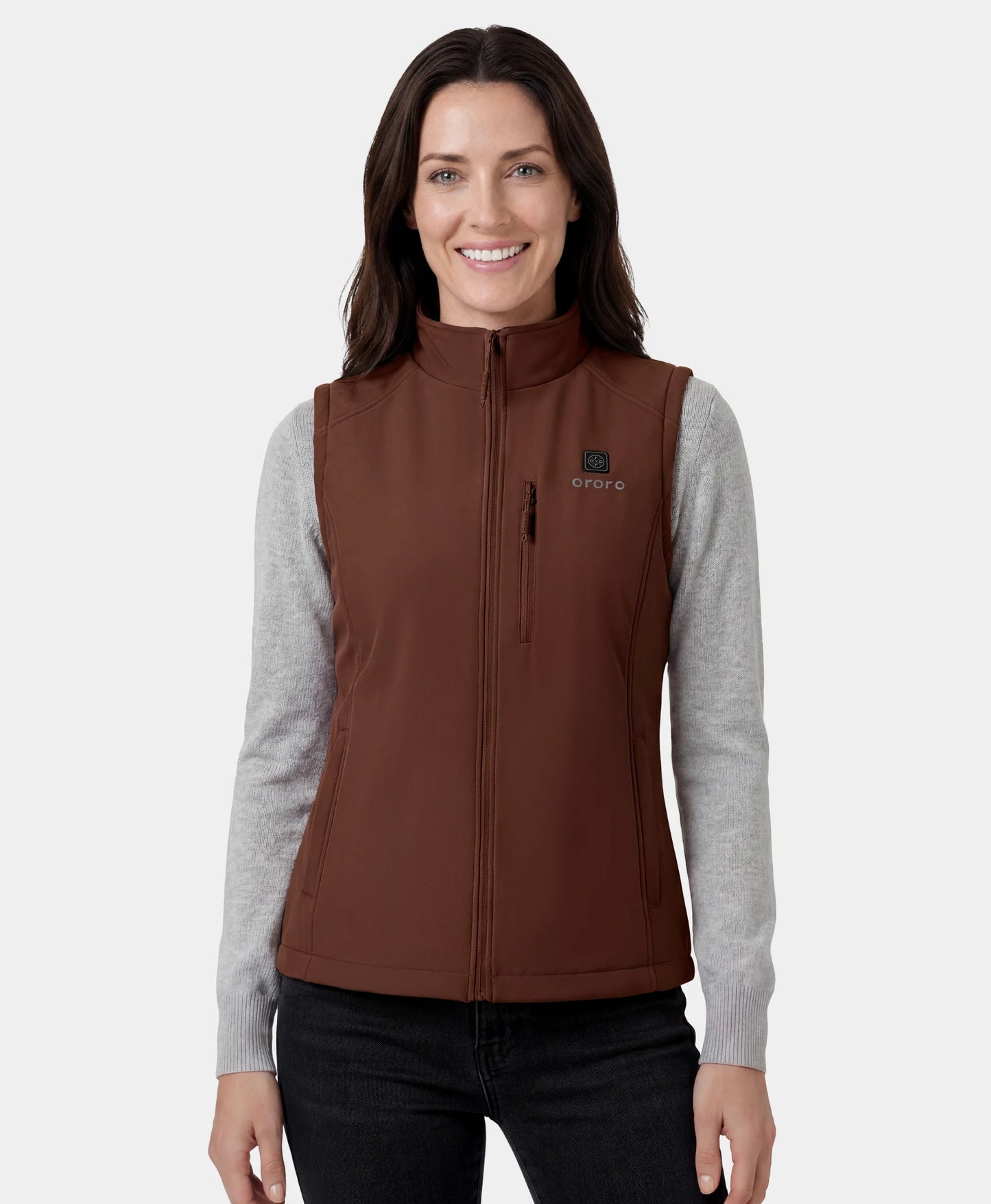 Women's Heated Softshell Vest - Lower Back Heating