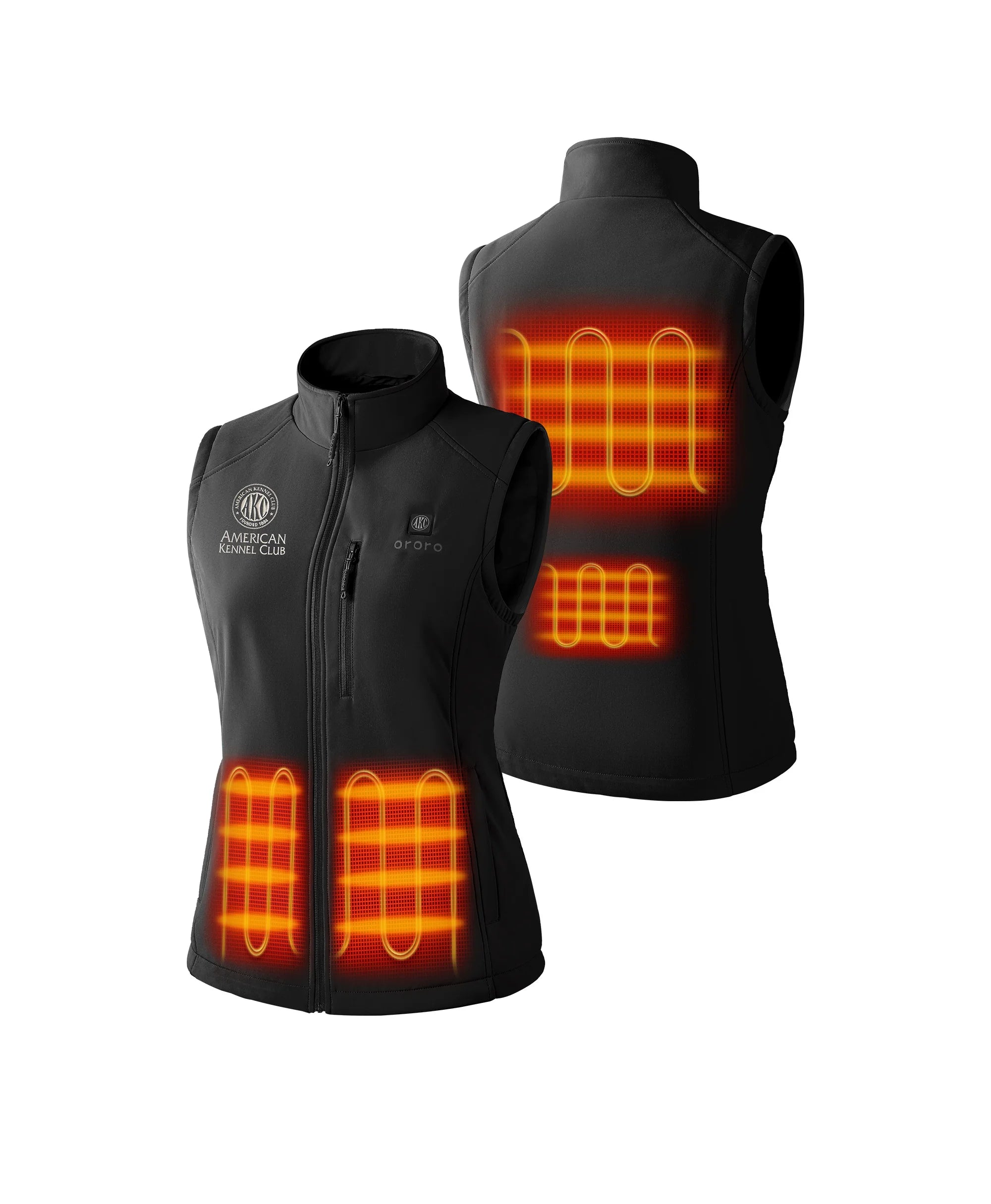 Women's 4-Zone Heated Softshell Vest - American Kennel Club® Edition, Thumbnail 2
