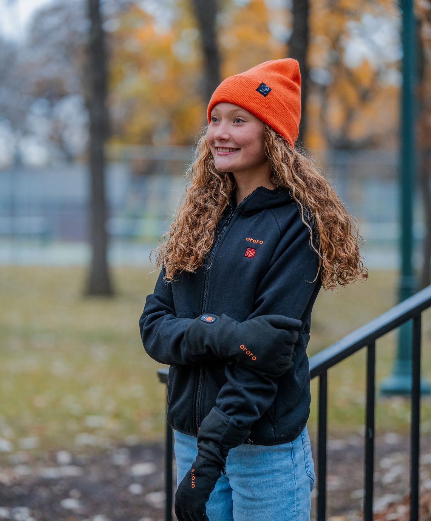 Kids' 4-Zone Heated Full-Zip Fleece Hoodie