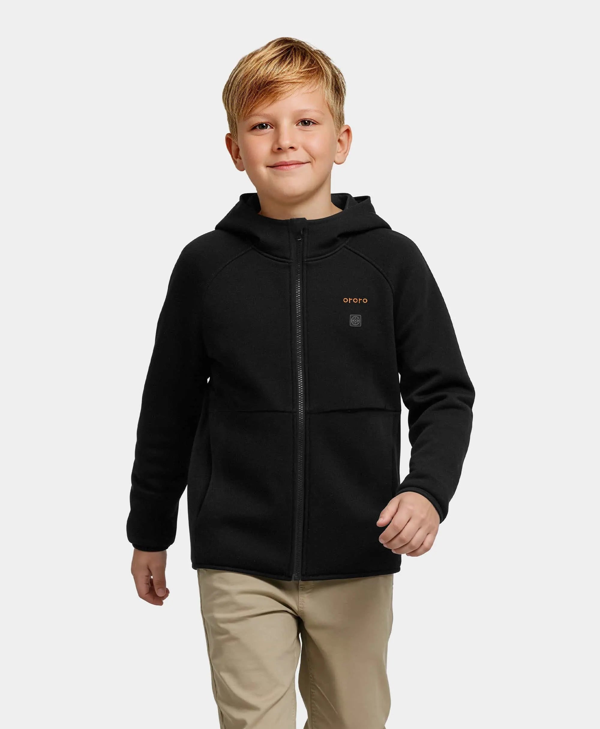 Kids' 4-Zone Heated Full-Zip Fleece Hoodie