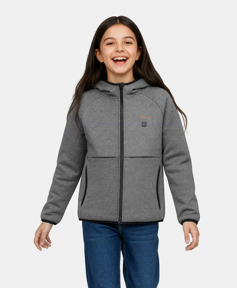 Kids' 4-Zone Heated Full-Zip Fleece Hoodie ,view 1