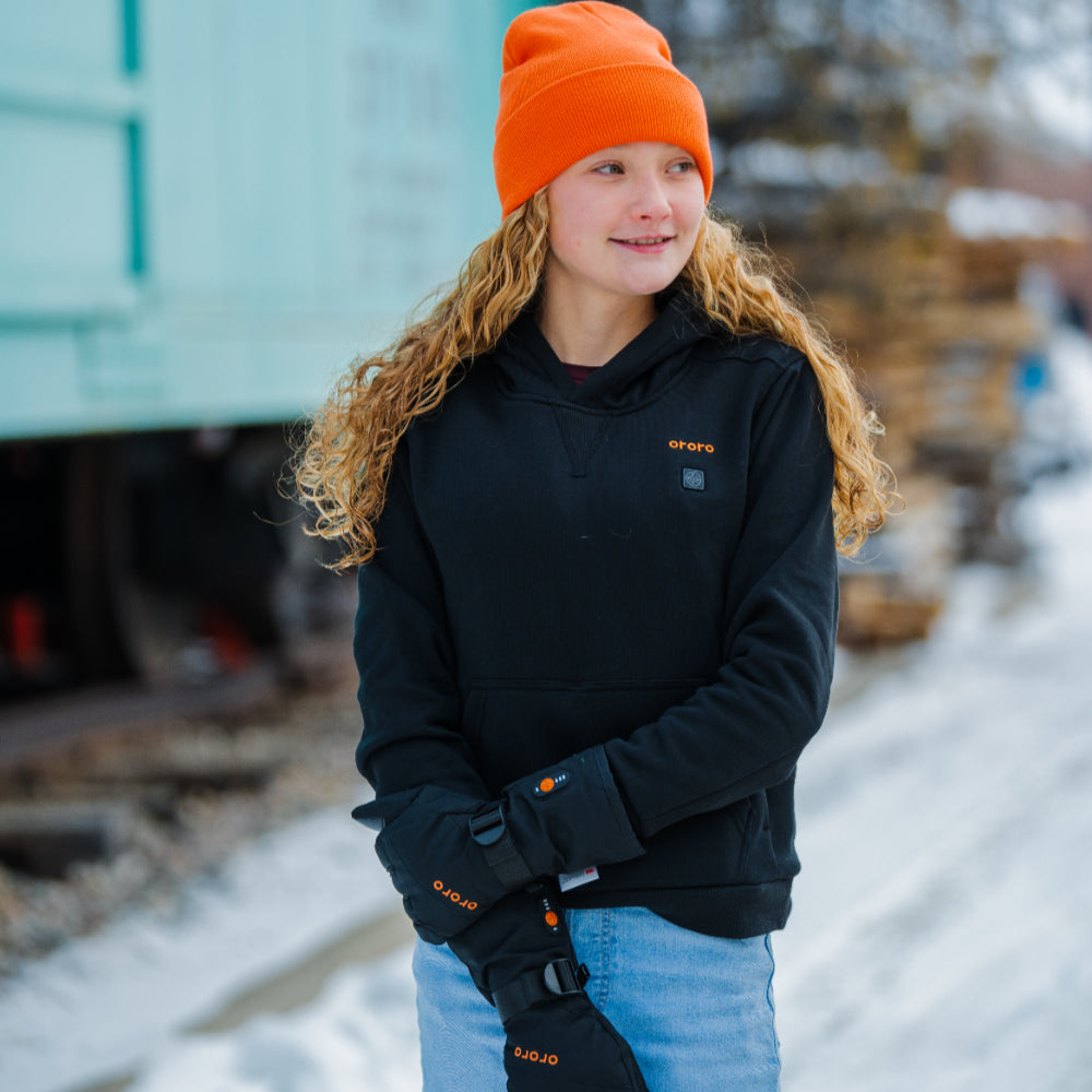 Kids' 4-Zone Heated Pullover Hoodie