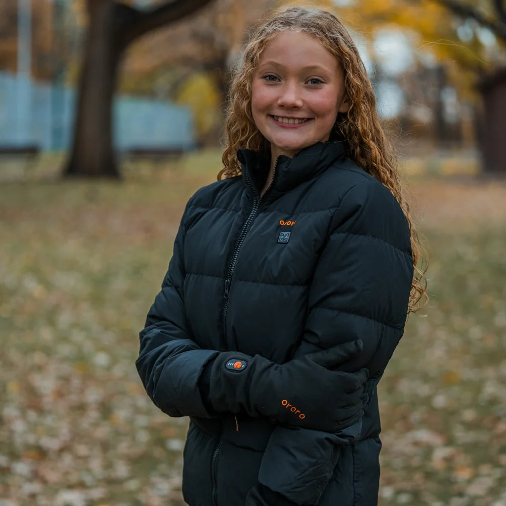 Kids' 4-Zone Heated Down Jacket