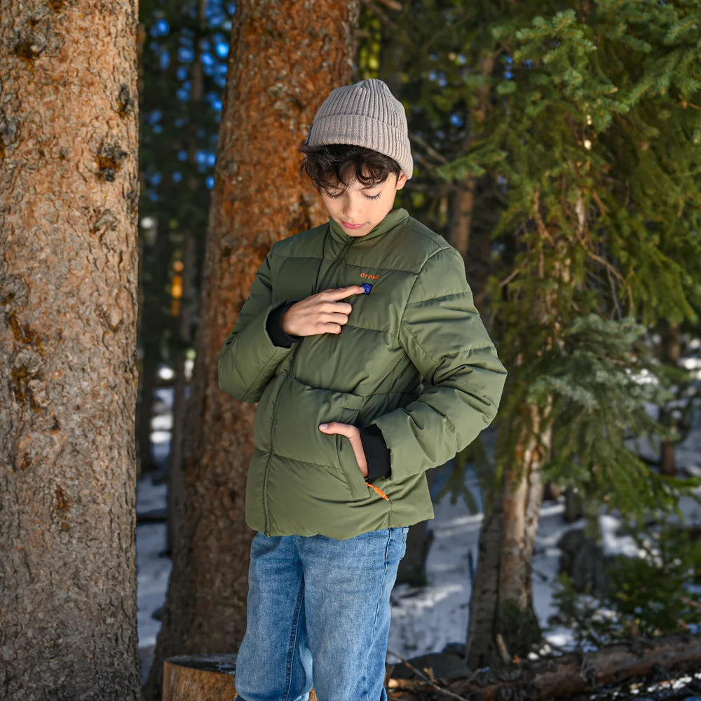 Kids' 4-Zone Heated Down Jacket