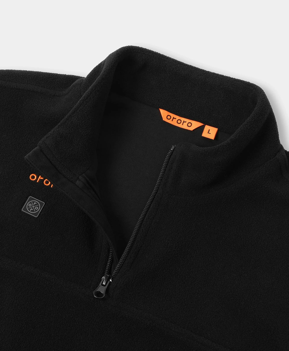 Quarter-zip neckline for easy on/off and simple ventilation control