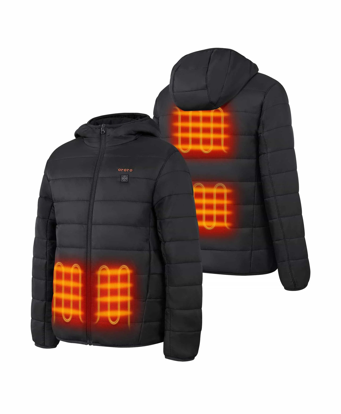 4 heating zones (left and right pockets, upper and lower back)
