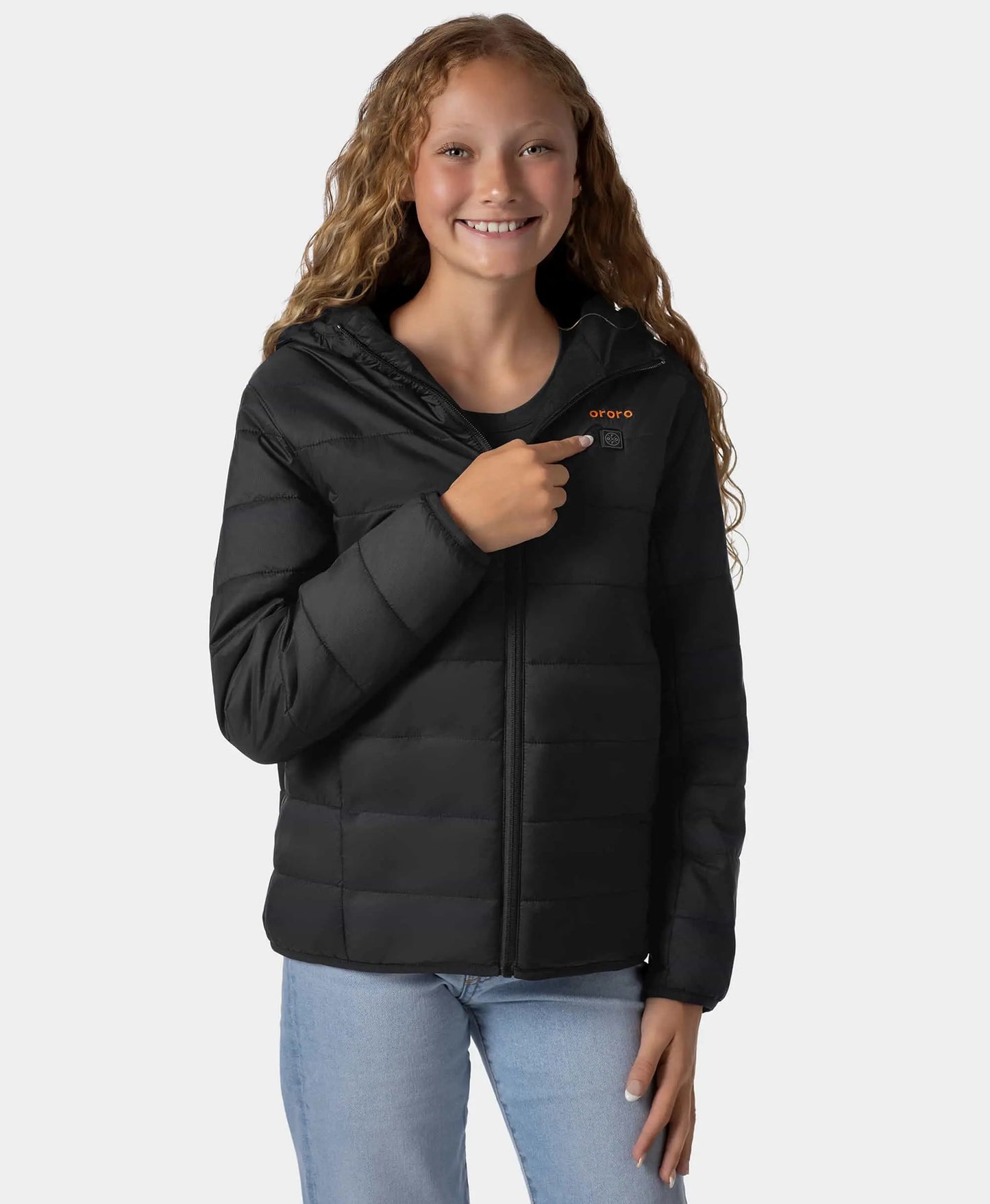 Kids' 4-Zone Heated Lightweight Puffer Jacket