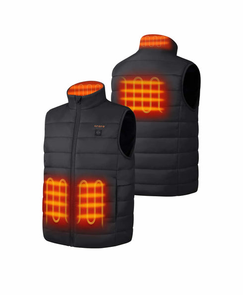 4 heating zones (left and right pockets, mid back, collar) ,view 2